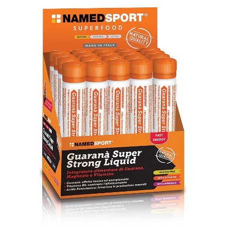 NamedSport Guaranà Super Strong Liquid integratore rigenerante psicofisico 20 fiale da 25 ml