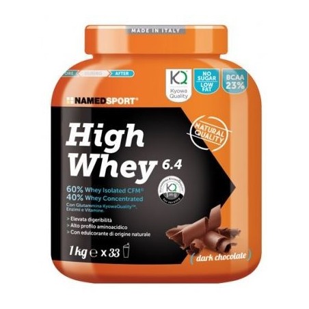 NamedSport High Whey Dark Chocolate proteine del latte in polvere 1 kg NamedSport High Whey Dark Chocolate proteine del latte in polvere 1 kg