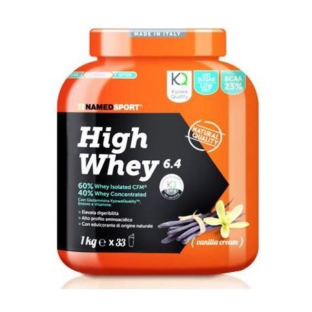 NamedSport High Whey Vanilla Cream proteine del latte in polvere 1 kg NamedSport High Whey Vanilla Cream proteine del latte in polvere 1 kg