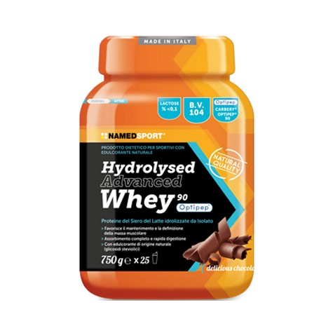 NamedSport Hydrolysed Advanced Whey Delicious Chocolate integratore proteico 750 g