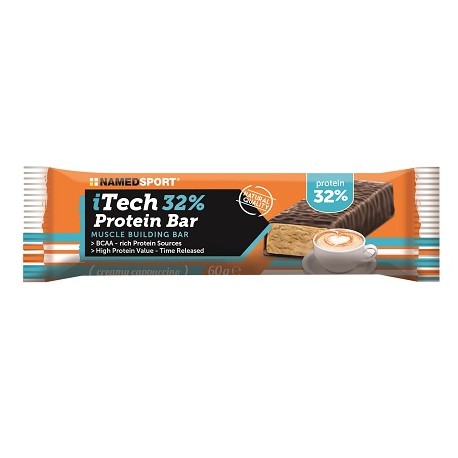 NamedSport iTech 32% Protein Bar barretta proteica Creamy Cappuccino 60 g