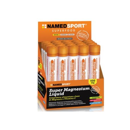 NamedSport Super Magnesium Liquid integratore antiossidante post allenamento 25 ml