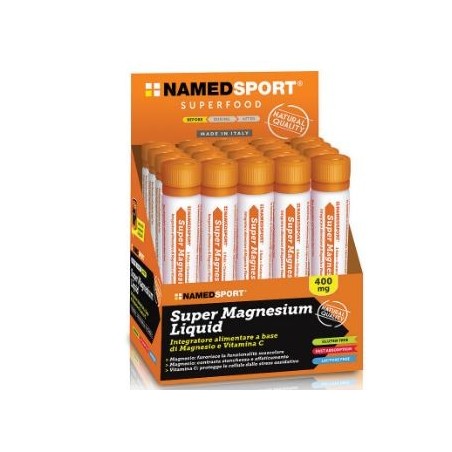 NamedSport Super Magnesium Liquid integratore antiossidante post allenamento 25 ml NamedSport Super Magnesium Liquid integratore antiossidante post allenamento 25 ml