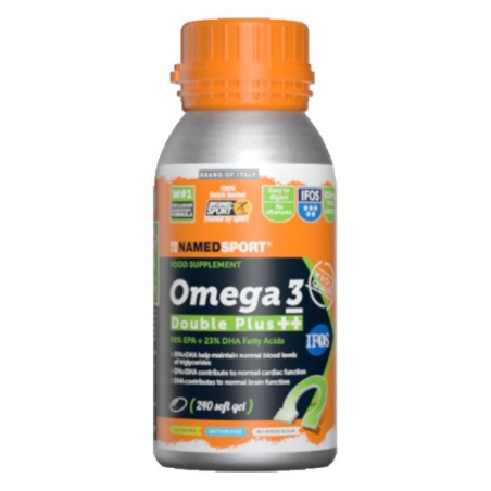 NamedSport Omega 3 Double Plus ++ integratore di acidi grassi per sportivi 240 capsule NamedSport Omega 3 Double Plus ++ integratore di acidi grassi per sportivi 240 capsule
