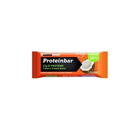 NamedSport Proteinbar Coconut barretta proteica al cocco 50 g NamedSport Proteinbar Coconut barretta proteica al cocco 50 g