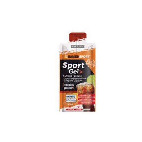 NamedSport Gel energetico per sportivi a base di carboidrati gusto coca cola e limone 25 ml