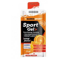 NamedSport Gel energetico per sportivi a base di carboidrati gusto arancia 25 ml
