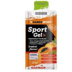NamedSport Gel energetico per sportivi a base di carboidrati gusto tropical 25 ml