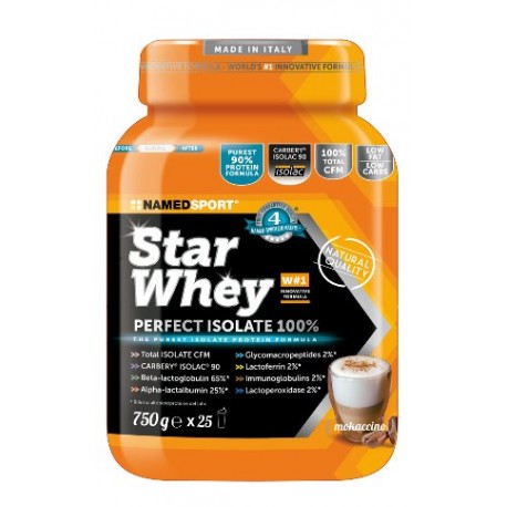 NamedSport Star Whey Mokaccino 750 g - Polvere proteica per sportivi