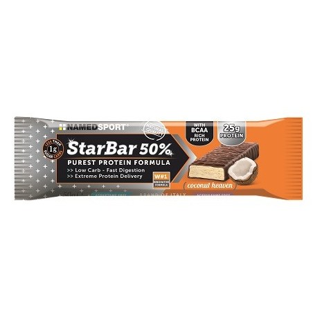 NamedSport Starbar 50% - Barretta proteica al cocco 50 g NamedSport Starbar 50% - Barretta proteica al cocco 50 g