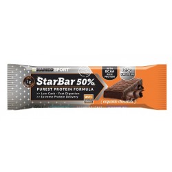 NamedSport Starbar 50% - Barretta proteica al cioccolato 50 g