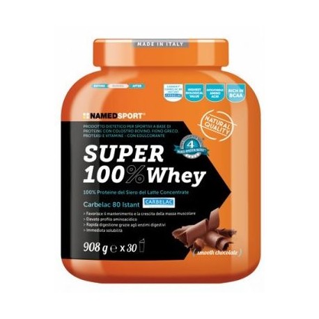 NamedSport Super 100% Whey Smooth proteico al cioccolato