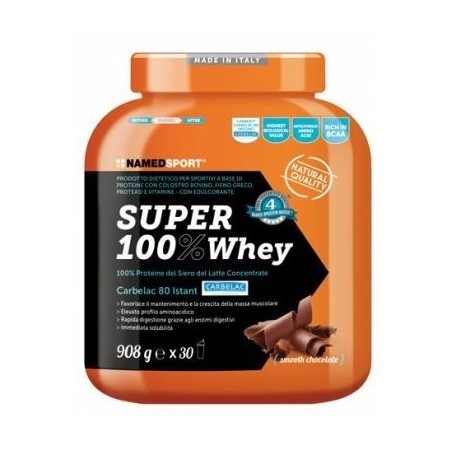 NamedSport Super 100% Whey Smooth proteico al cioccolato NamedSport Super 100% Whey Smooth proteico al cioccolato