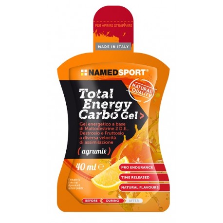 NamedSport Total Energy Carbo Gel energetico agli agrumi con maltodestrine 40 ml