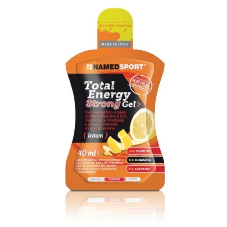 NamedSport Total Energy Strong Gel - Gel energizzante al limone con taurina e guaranà 40 ml NamedSport Total Energy Strong Gel - Gel energizzante al limone con taurina e guaranà 40 ml