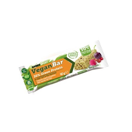 NamedSport Red Fruits Barretta proteica ai frutti rossi adatta a vegetariani e vegani 40 g NamedSport Red Fruits Barretta proteica ai frutti rossi adatta a vegetariani e vegani 40 g