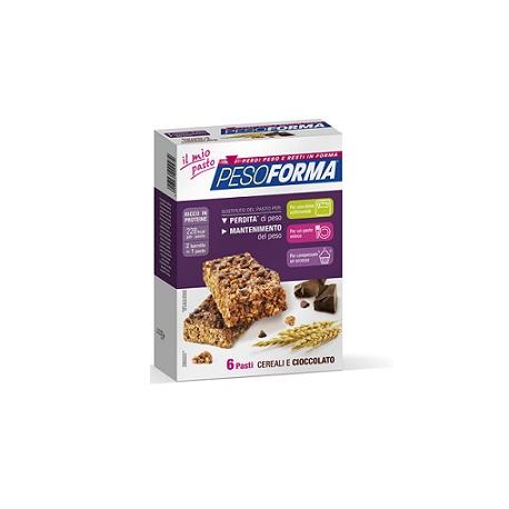 Pesoforma Cereali e Cioccolato 6 pasti sostitutivi 12 barrette dimagranti