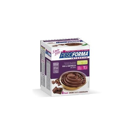 Pesoforma Intensive Crema al cioccolato alimento dietetico 8 bustine da 55 g