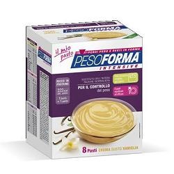 Pesoforma Intensive Crema alla vaniglia alimento dietetico 8 bustine da 55 g