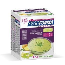 Pesoforma Crema alle verdure pasto dietetico ipocalorico 8 bustine da 55 g