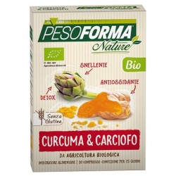 Pesoforma Nature Bio integratore antiossidante depurativo snellente con curcuma e carciofo 30 compresse