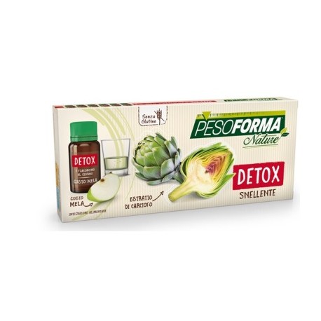 Pesoforma Natura Detox Snellente integratore snellente al carciofo 6 flaconcini 10 ml