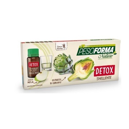 Pesoforma Natura Detox Snellente integratore snellente al carciofo 6 flaconcini 10 ml Pesoforma Natura Detox Snellente integratore snellente al carciofo 6 flaconcini 10 ml