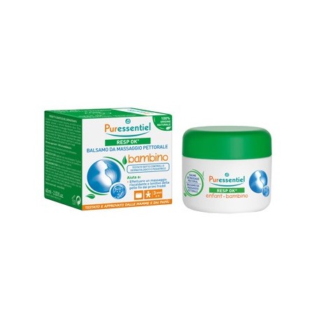 Puressentiel Resp OK Balsamo balsamico per bambini per aromaterapia 60 ml Puressentiel Resp OK Balsamo balsamico per bambini per aromaterapia 60 ml