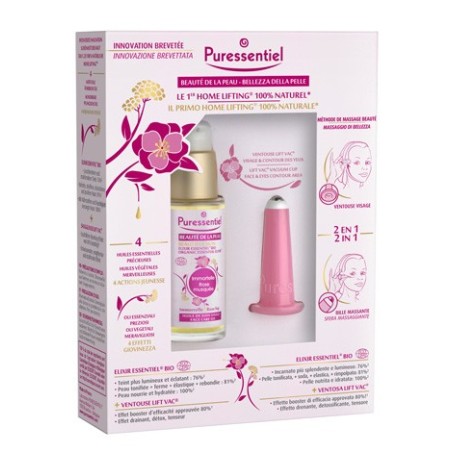 Puressentiel Cofanetto Home Lifting Elixir Essentiel Bio 30 ml + ventosa antirughe Puressentiel Cofanetto Home Lifting Elixir Essentiel Bio 30 ml + ventosa antirughe