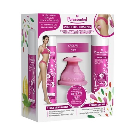 Puressentiel Snellente cofanetto anticellulite con Olio secco snellente e ventosa anti cellulite Puressentiel Snellente cofanetto anticellulite con Olio secco snellente e ventosa anti cellulite