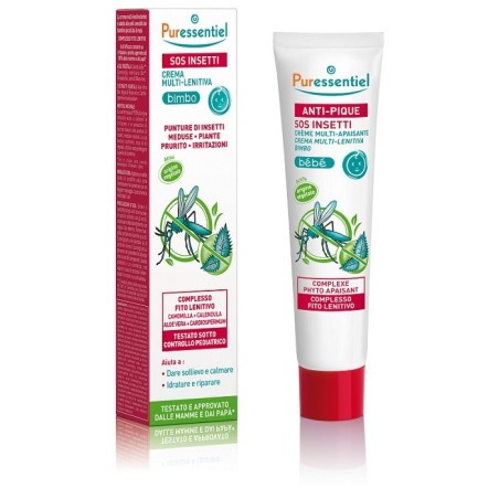 Puressentiel SOS Insetti Crema multilenitiva Bimbo per punture di insetti meduse piante 30 ml Puressentiel SOS Insetti Crema multilenitiva Bimbo per punture di insetti meduse piante 30 ml