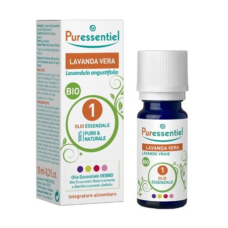 Puressentiel Olio essenziale bio di lavanda vera per favorire il rilassamento e il sonno 10 ml Puressentiel Olio essenziale bio di lavanda vera per favorire il rilassamento e il sonno 10 ml