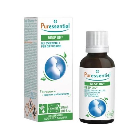 Puressentiel Miscela Resp OK oli essenziali purificante per diffusore 30 ml Puressentiel Miscela Resp OK oli essenziali purificante per diffusore 30 ml