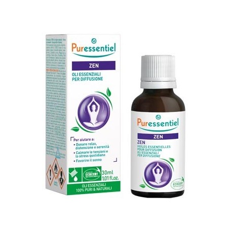Puressentiel Miscela Zen oli essenziali rilassanti per diffusore 30 ml Puressentiel Miscela Zen oli essenziali rilassanti per diffusore 30 ml
