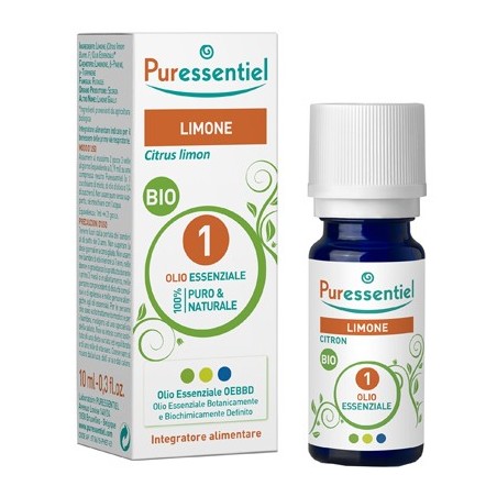 Puressential Olio essenziale di Limone purificante depurativo 10 ml Puressential Olio essenziale di Limone purificante depurativo 10 ml