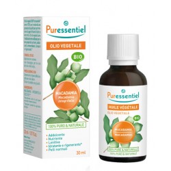 Puressentiel Olio vegetale di Macadamia lenitivo rigenerante viso corpo 30 ml