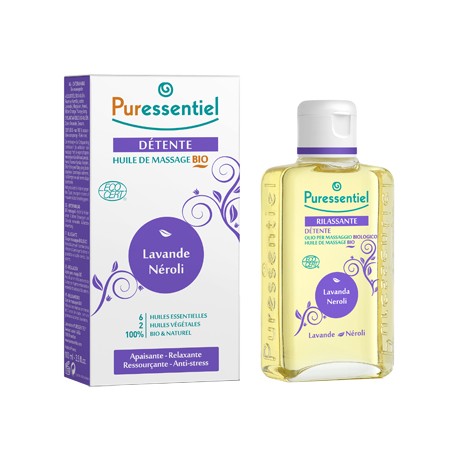 Puressentiel Olio per massaggio bio rilassante agli olii essenziali 100 ml