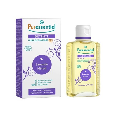 Puressentiel Olio per massaggio bio rilassante agli olii essenziali 100 ml Puressentiel Olio per massaggio bio rilassante agli olii essenziali 100 ml
