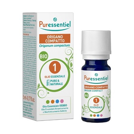 Puressentiel Olio essenziale bio di Origano Compatto 5 ml Puressentiel Olio essenziale bio di Origano Compatto 5 ml