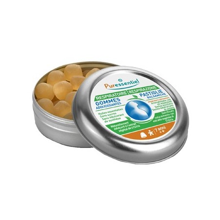 Puressentiel Pastiglie menta-eucalipto caramelle balsamiche per la respirazione 45 g Puressentiel Pastiglie menta-eucalipto caramelle balsamiche per la respirazione 45 g