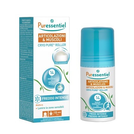 Puressentiel Cryo Pure Roller Sfera massaggiante lenitiva con oli essenziali 75 ml Puressentiel Cryo Pure Roller Sfera massaggiante lenitiva con oli essenziali 75 ml