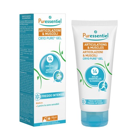 Puressentiel Pure Cryo Gel Articolazioni e Muscoli - Gel per dolori articolari e muscolari 80 ml