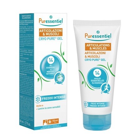 Puressentiel Pure Cryo Gel Articolazioni e Muscoli - Gel per dolori articolari e muscolari 80 ml Puressentiel Pure Cryo Gel Articolazioni e Muscoli - Gel per dolori articolari e muscolari 80 ml