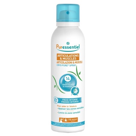 Puressentiel Pure Cryo Spray Articolazioni e Muscoli per massaggi agli olii essenziali 150 ml Puressentiel Pure Cryo Spray Articolazioni e Muscoli per massaggi agli olii essenziali 150 ml
