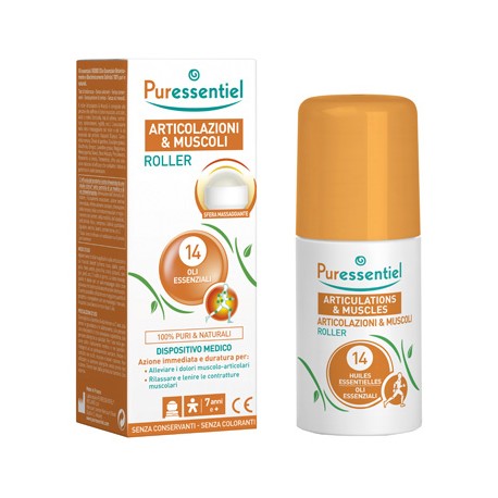 Puressentiel Roller Articolazioni e Muscoli agli olii essenziali per dolori articolari e muscolari 75 ml