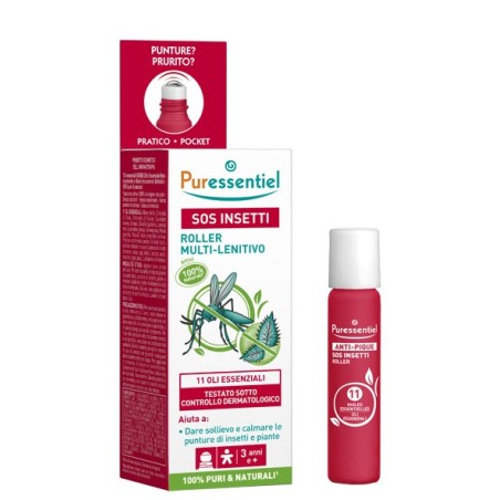 Puressentiel SOS Insetti Roller - Roller lenitivo dopo puntura di insetto agli olii essenziali 5 ml Puressentiel SOS Insetti Roller - Roller lenitivo dopo puntura di insetto agli olii essenziali 5 ml