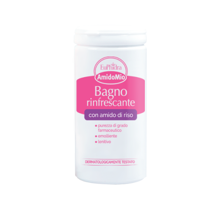 Euphidra AmidoMio Bagno Rinfrescante polvere con amido di riso 125 g Euphidra AmidoMio Bagno Rinfrescante polvere con amido di riso 125 g