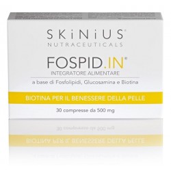Skinius Fospid-In integratore di biotina per il benessere della pelle 30 compresse