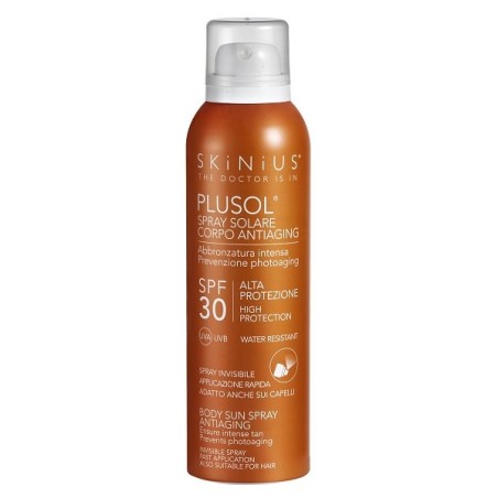 Skinius Spray solare corpo SPF30 protettivo anti età 150 ml Skinius Spray solare corpo SPF30 protettivo anti età 150 ml