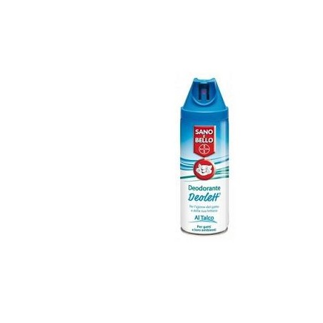 Sano e Bello Deolett Deodorante al talco per gatto e lettiera 200 ml Sano e Bello Deolett Deodorante al talco per gatto e lettiera 200 ml
